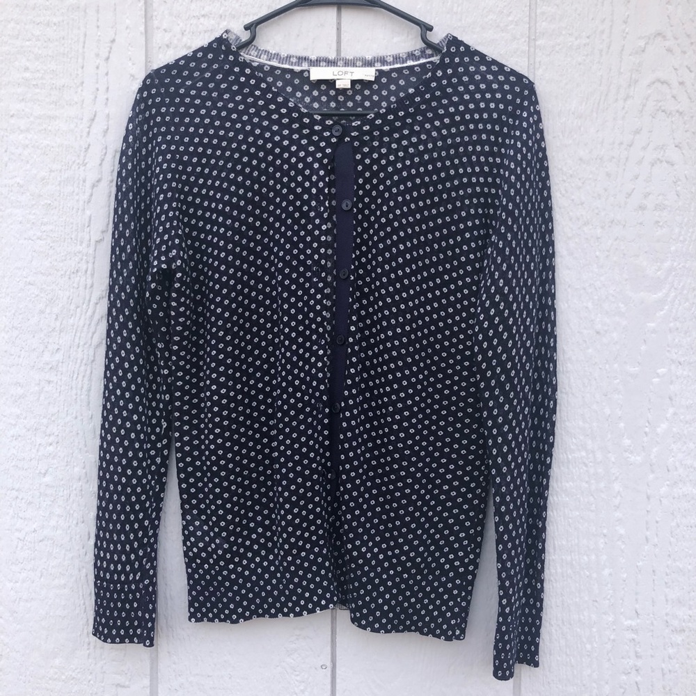 loft petite light cardigan